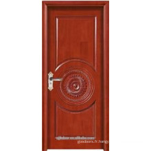 JK-M232 / porte en bois massif / design moderne de porte en bois / design de porte de pièce